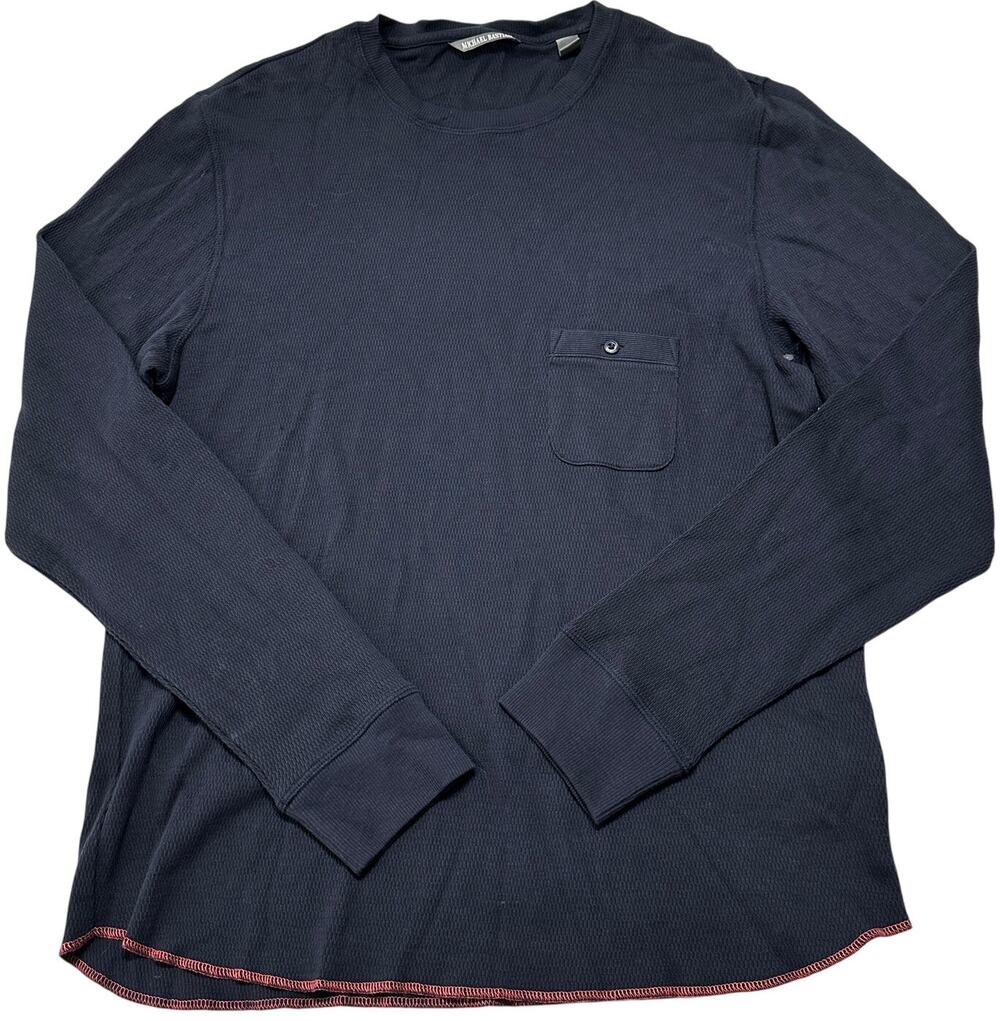 Michael Bastian Shirt Men Size XL Gray Long Sleeves 100 Cotton Minimalist Preppy